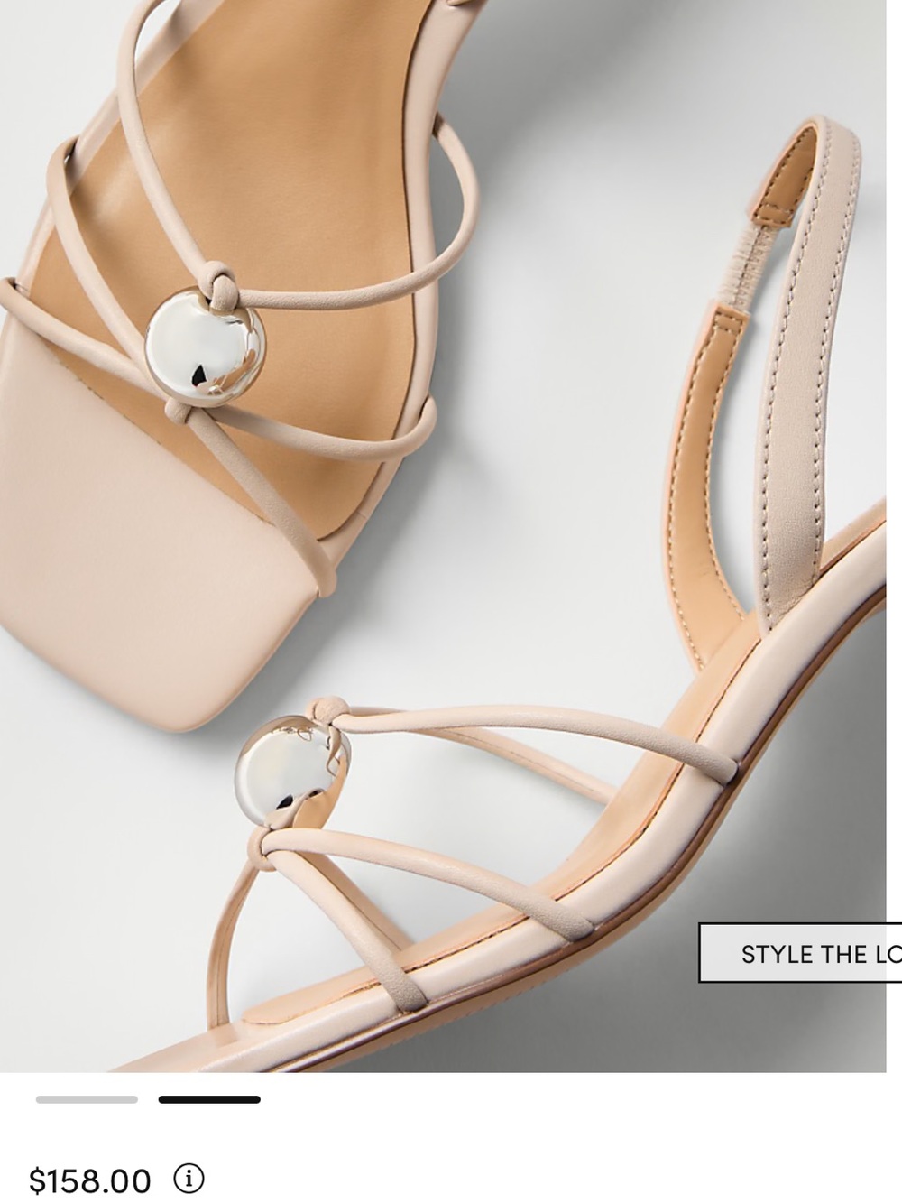 Leather Embellished Kitten Heel Sandal
